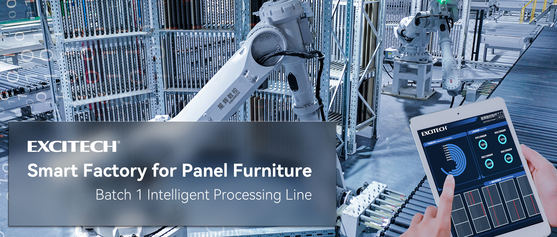 EXCITECH Smart Factory kanggo Furnitur Panel
