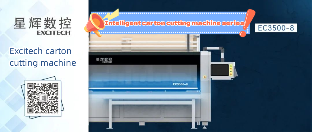 Pemotong karton Excitech EC3500 seri pemotong multi-stasiun.