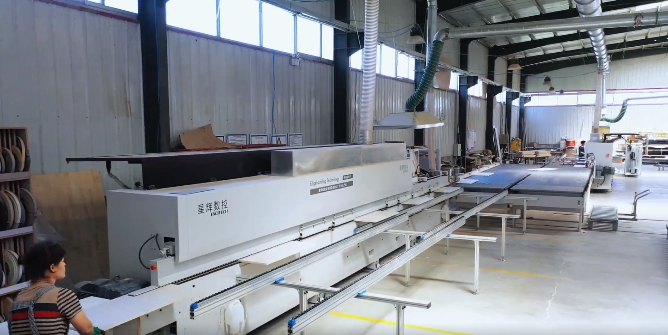 Pabrik cerdas, pilih EXCITECH! Beijing dingxiang furniture intelligent edge banding project.