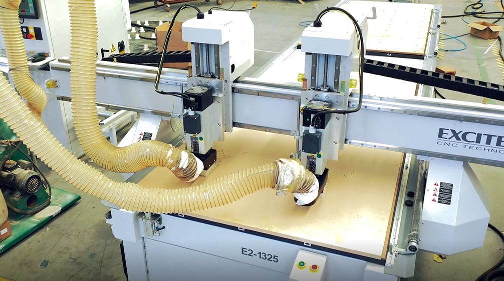 EXCITECH mesin woodworking: pangayoman lingkungan, efficiency dhuwur lan tliti.