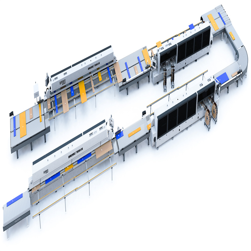 Pabrik Intelligent Pasokan Automated Edge Banding Cell