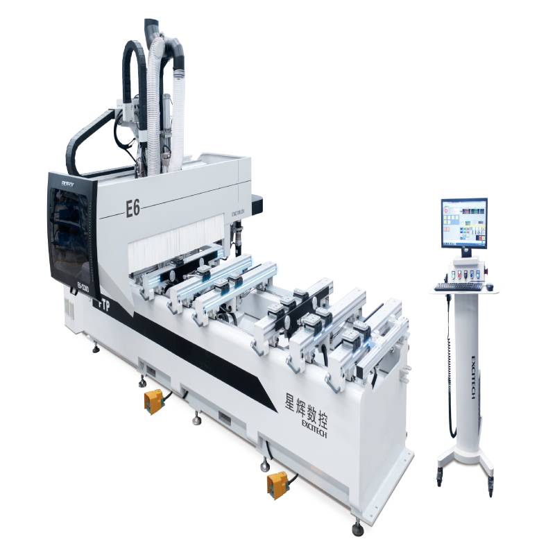 Lengan tunggal PTP MDF CNC Drilling Woodworking Center